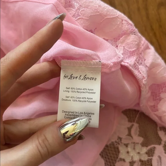NWT For Love and Lemons Kate dress pink - small - Picture 8 of 10